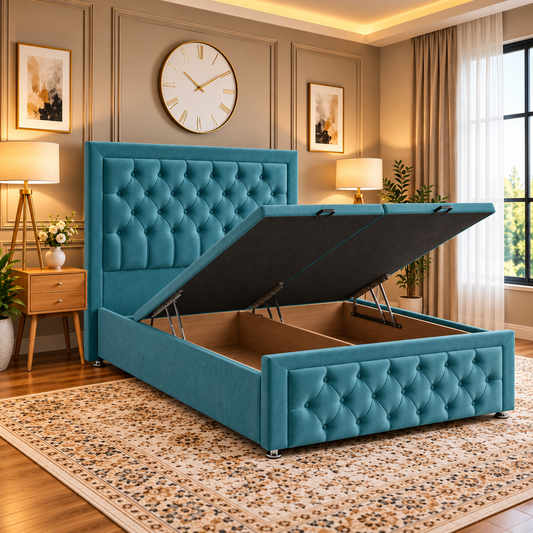 Craigmillar Divan Chesterfield Deep Tuffted Button Headboard Bed Frame