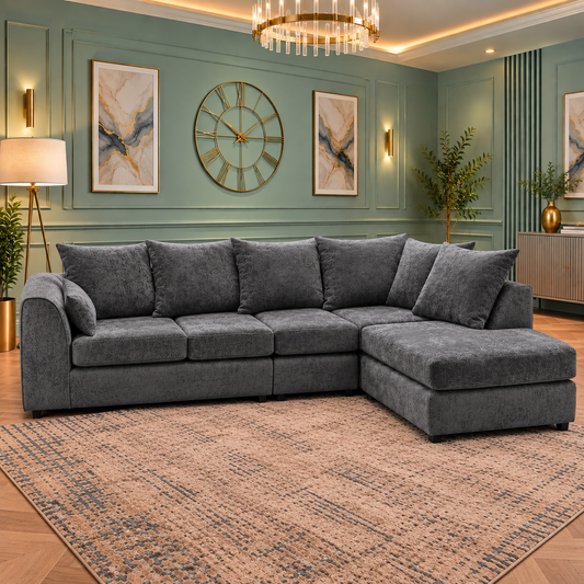 Prairie Wood Right-Hand Chaise L-Shaped Sofa
