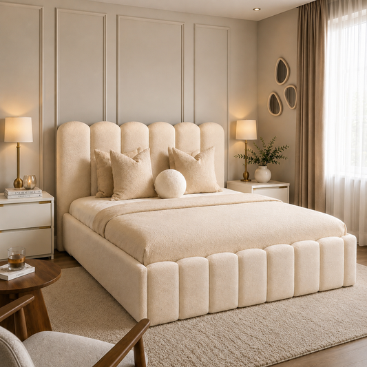 Tauras Boucle Bed Frame