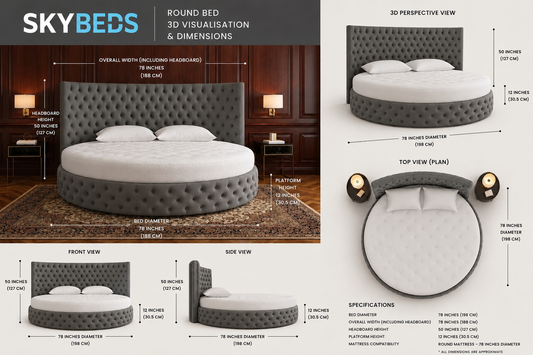 Revillo Luxury Round Bed Frame