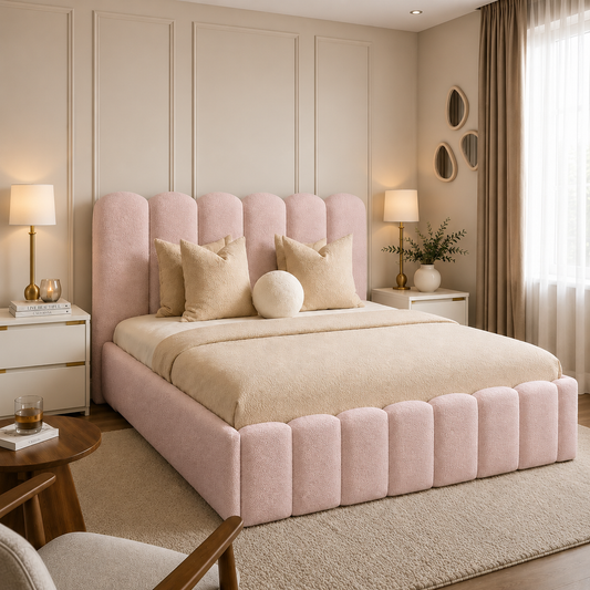 Tauras Boucle Bed Frame