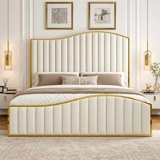 Aigburth Linestyle Golden Strip Bed Frame