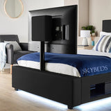 AVA Upholstered Leather TV Bed Frame AVA Upholstered Leather TV Bed Frame