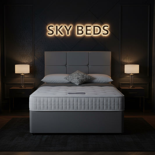 Alskan Divan Bed Frame in Plush Velvet Fabric