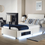 AVA Upholstered Leather TV Bed Frame AVA Upholstered Leather TV Bed Frame