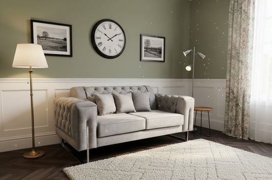 The Solstice 2 Seater Luxury Sofa In Plush Velvet Fabric