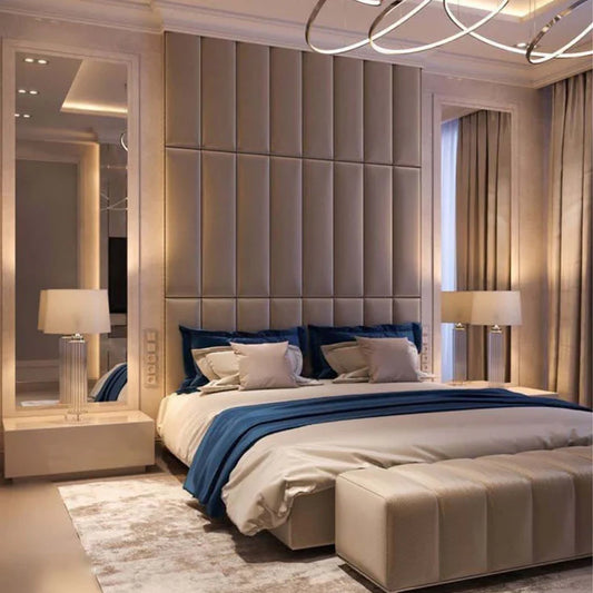 Hamburg High End Padded Bed Frame in Plush Velvet Fabric