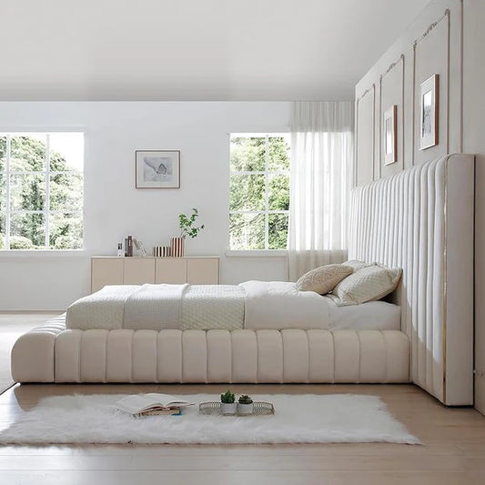 Florence Linestyle Hotel Style Bed Frame With Golden Strips