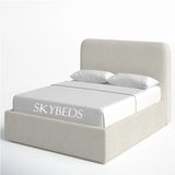 Hawaii Cream Bed Frame In Boucle Fabric Hawaii Cream Bed Frame In Boucle Fabric