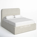 Hawaii Cream Bed Frame In Boucle Fabric Hawaii Cream Bed Frame In Boucle Fabric