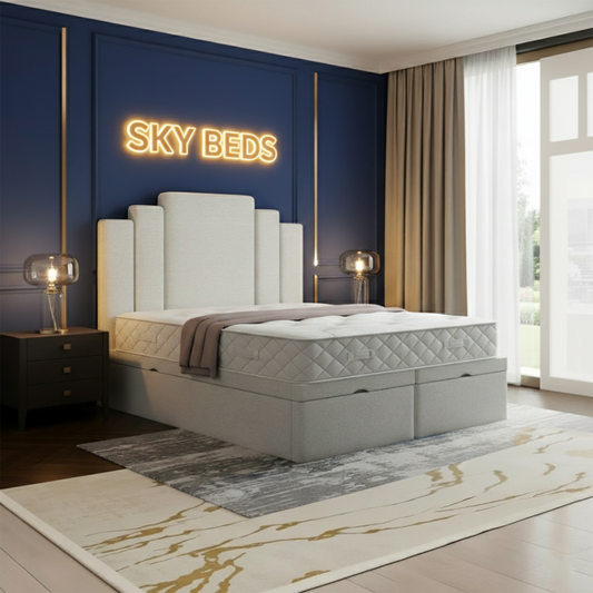 Covent Garden Divan Ottoman Bed With Steps Headboard