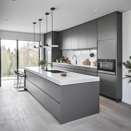 Celesto Modern Kitchen With Handleless Cabinetry Bespoke