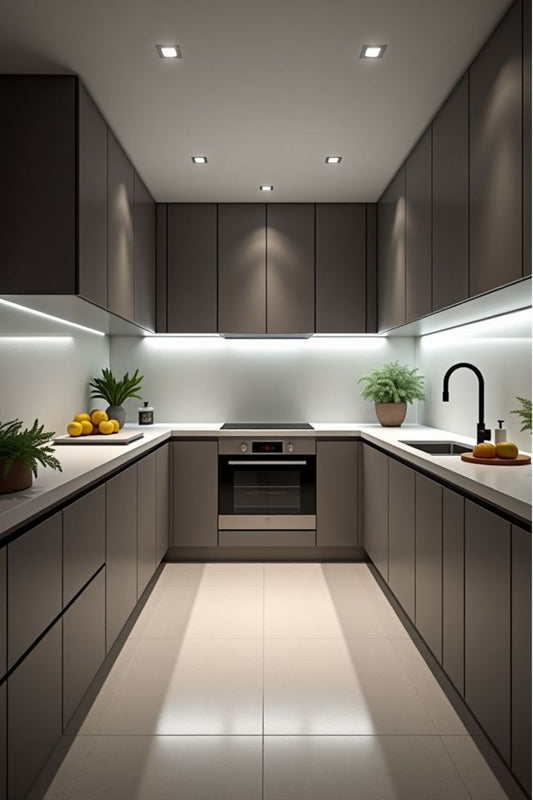 Indure Stylish Modern U-Shaped Kitchen Bespoke