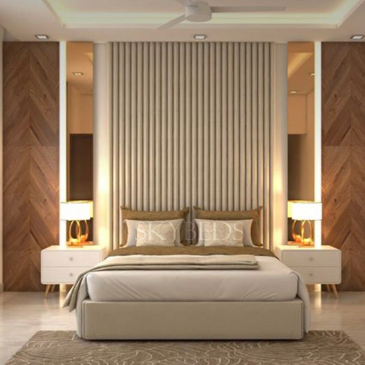 Lama Linestyle Luxury Bed With High Headboard