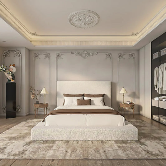 Auckland Ambassador Bed Frame In Boucle Frame