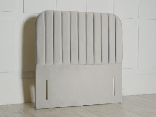 Oasis Luxury Panel Floor Standing Headboard In Plush Velvet Fabric