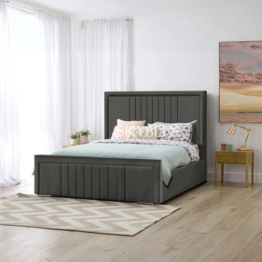 Zara Linestyle Upholstered Bed Frame