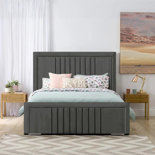 Zara Linestyle Upholstered Bed Frame
