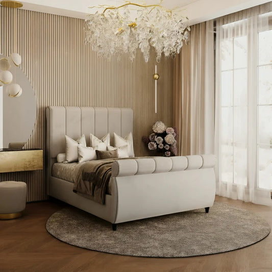 Alaska Panel Sleigh Bed Frame