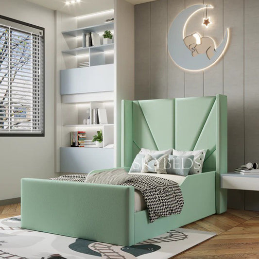 Milo Wingback Kids Bed