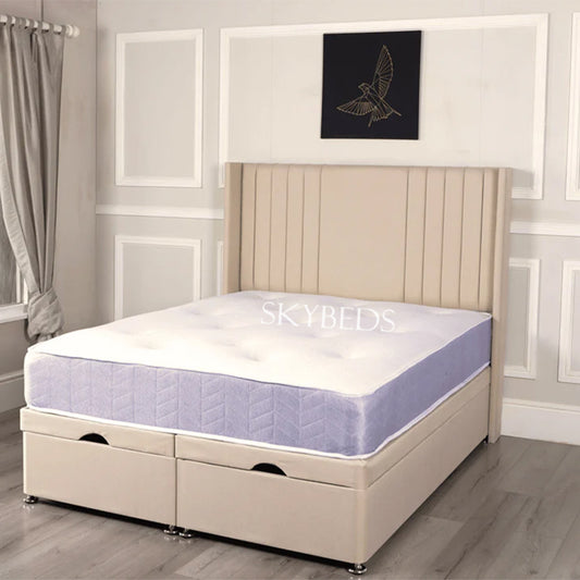 Castor Winged Linestyle Divan Ottoman Bed