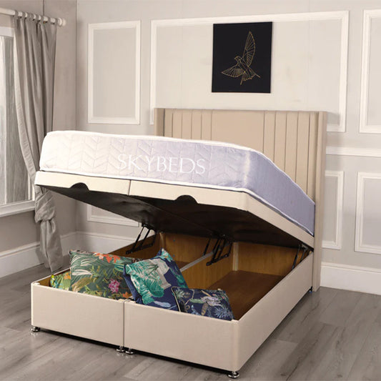 Castor Winged Linestyle Divan Ottoman Bed