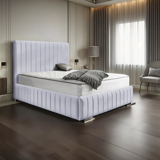 Sandy Panel Upholstered Bed Frame