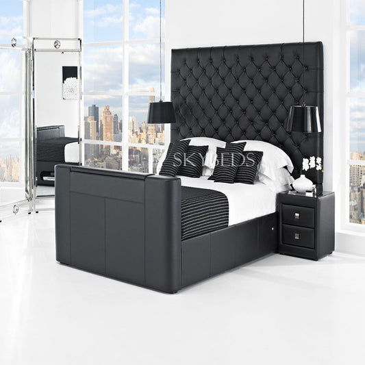 Rhea Chesterfield TV Bed Frame