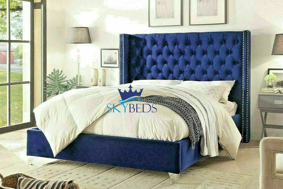 Jigsaw Wingback Chesterfield Bed Frame – Sky Beds