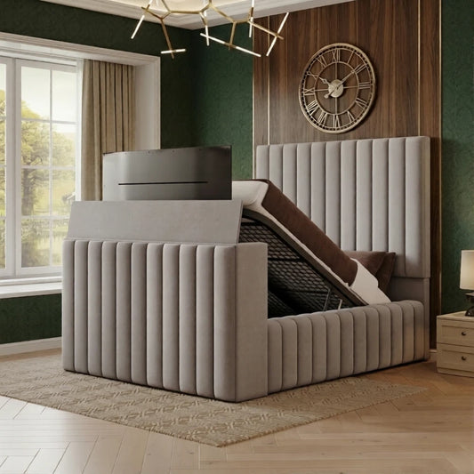 Milo Linestyle Padded Ambassador TV Bed Frame