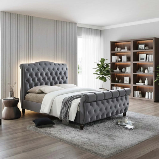 Lilly Sleigh Bed Frame