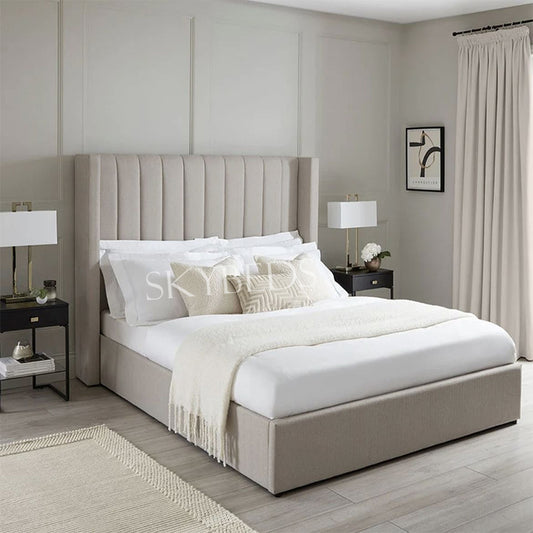 Stark Wingback Panel Bed Frame