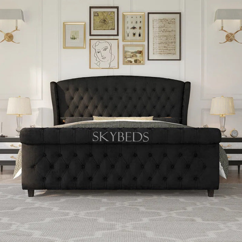 Argos Wingback Sleigh Bed frame Argos Wingback Sleigh Bed frame