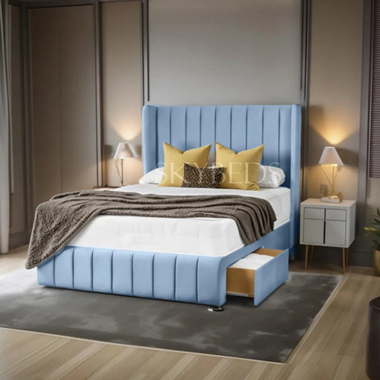 Charlie Winged Panel Divan Bed Frame