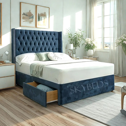 Zen Chesterfield Winged Divan Bed