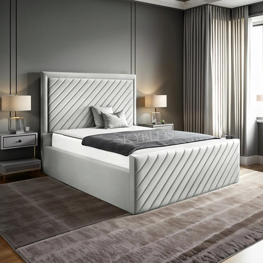 John Lewis Upholstered Bed with Ottoman Storage Options