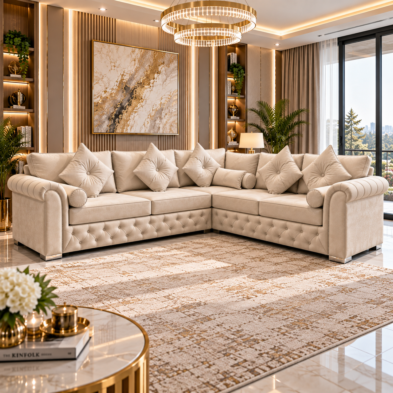 Myrentha Grand 5 Seater Corner Sofa