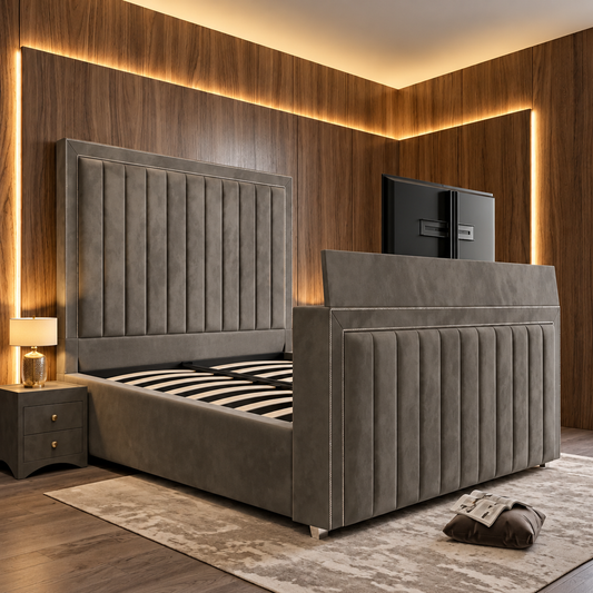 Caro Bumperbar Panel TV Bed Frame