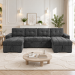 Palermo U Shape Sofabed in Grey