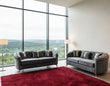 The Stratos Luxury 3+2 Seater Lounge Sofa In Plush Velvet Fabric
