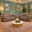 Atlas Throne 3+2 Seater Sofas In Plush Velvet Fabric