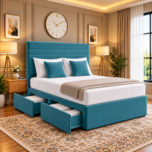 Cairnwell Divan Horizontal Panel Bed Frame Storage