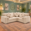 The Prism Contour L-Shaped Sofa In Plush Velvet Fabric