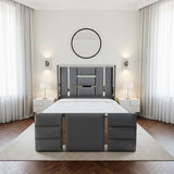 Kohli Luxury Bed Frame With Silver Strips