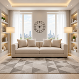 The Brighton Luxe 4-Seater Sofa In Plush Velvet Fabric