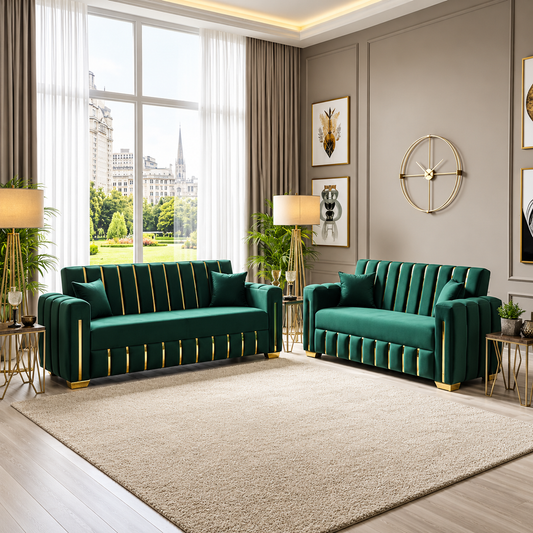 Froggy Modern Lounge 3 And 2 Seater Sofas In Plush Velvet Fabric