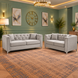 The Velvet Cartel 3+2 Seater Sofas In Plush In Plush Velvet Fabric