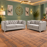 The Velvet Cartel 3+2 Seater Sofas In Plush In Plush Velvet Fabric