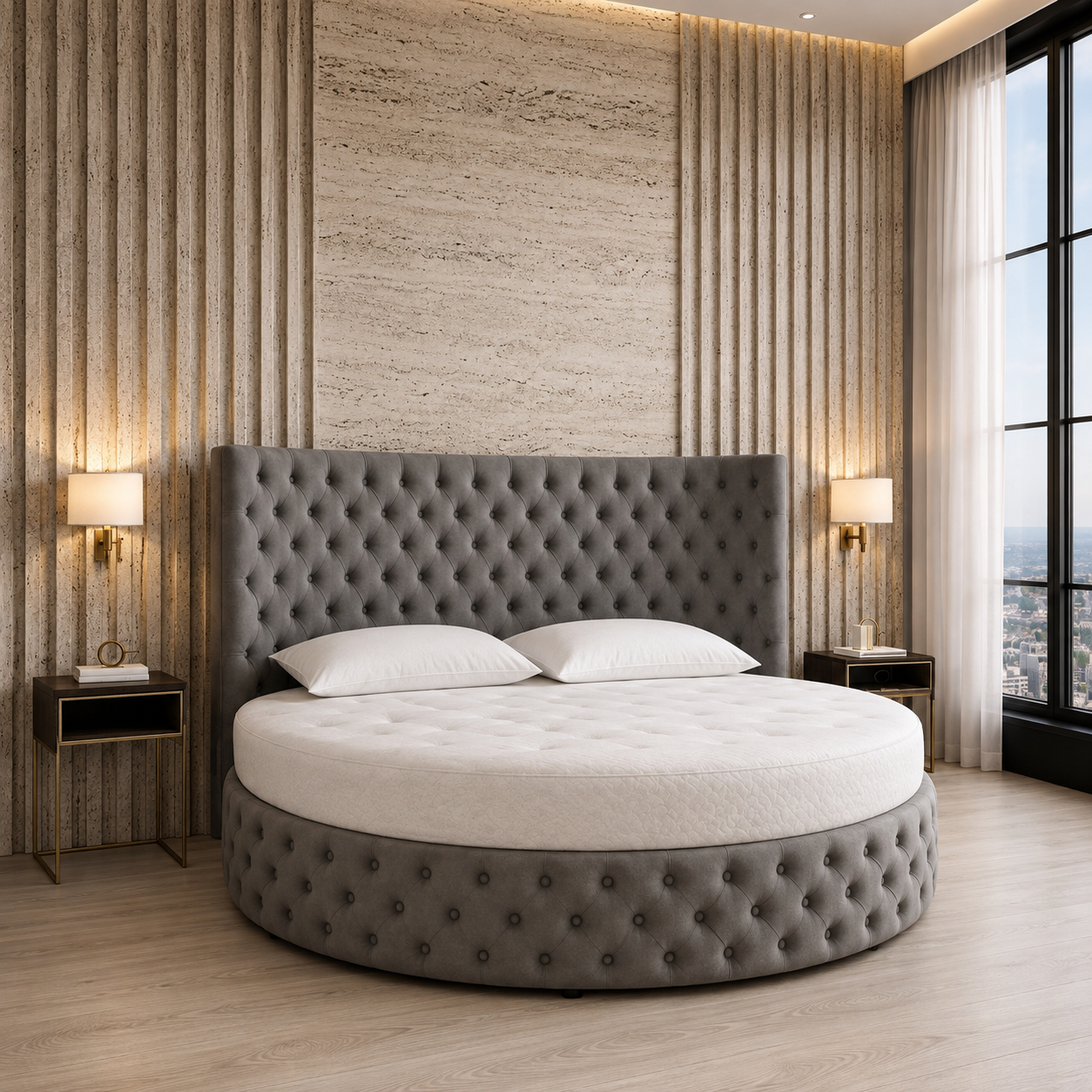 Revillo Luxury Round Bed Frame