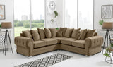 Jarrow Comfort Corner Sofa In Plush Velvet Fabric